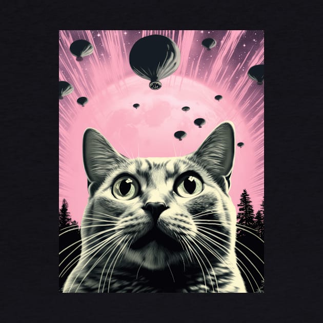 Cat Selfie With UFO by Visual Vibes